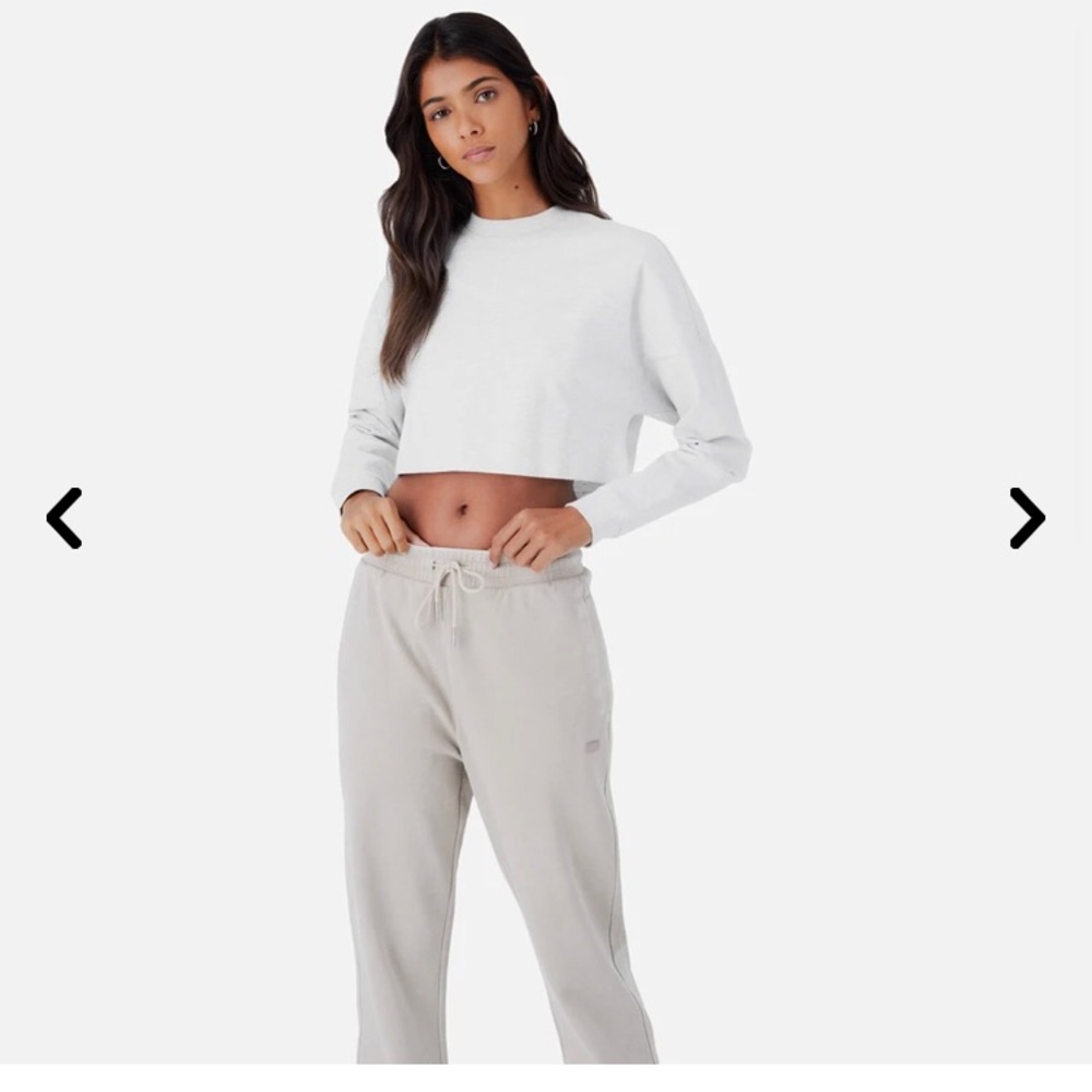 ISO! Kith cropped Lucy l/s tee in heather grey